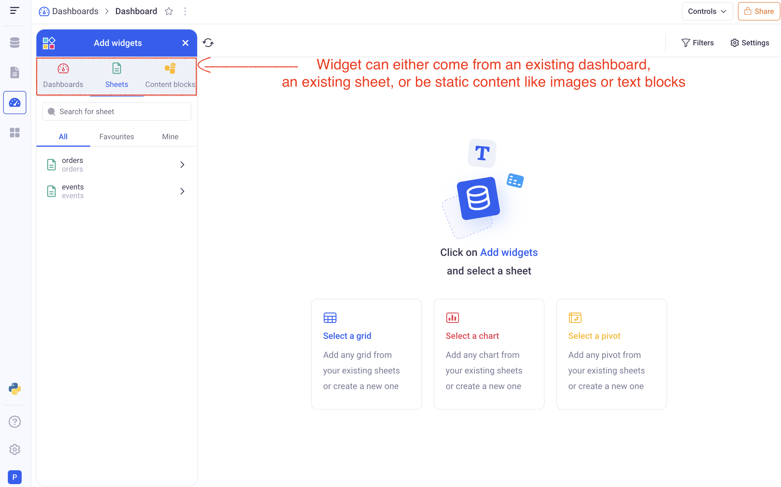 Dashboards